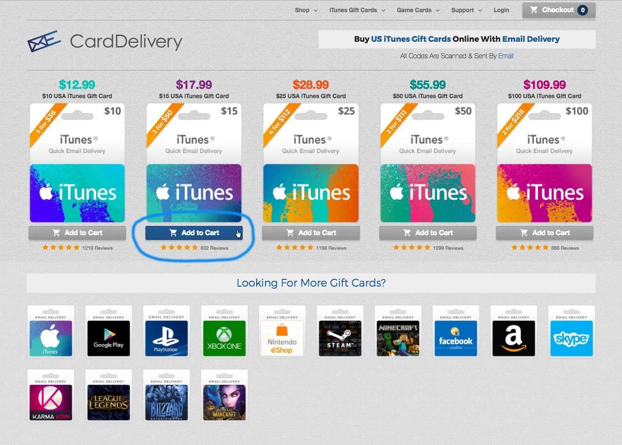 How to Redeem a US iTunes Gift Card Online - MyGiftCardSupply