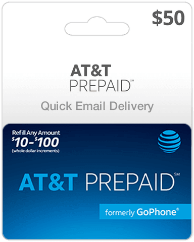$50 AT&T Prepaid Gift Card