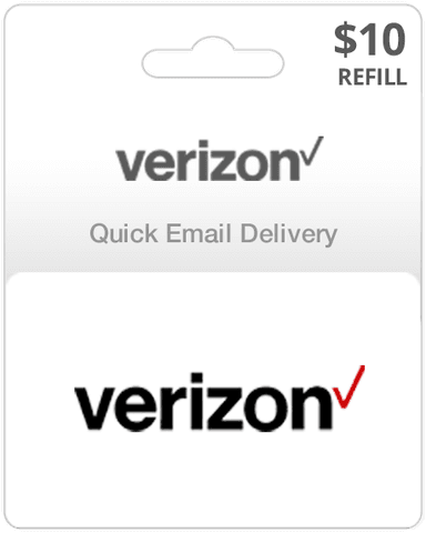 $10 Verizon Prepaid Gift Card