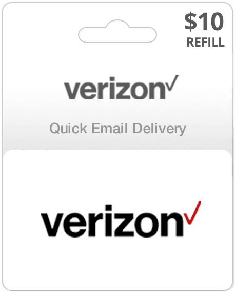 $10 Verizon Prepaid Gift Card