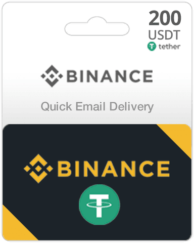 200 USDT Tether Binance Gift Card