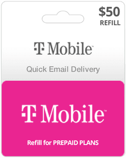 $50 T-Mobile Prepaid Gift Card