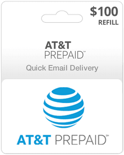 $100 AT&T Prepaid Gift Card