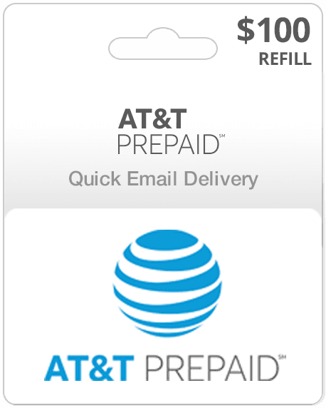 $100 AT&T Prepaid Gift Card