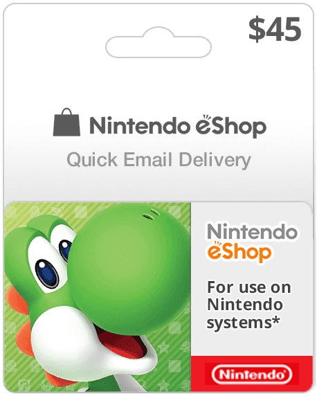 $45 Nintendo eShop (Email Delivery)