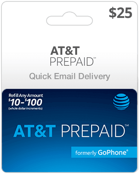 $25 AT&T Prepaid Gift Card
