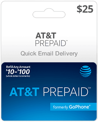 $25 AT&T Prepaid Gift Card