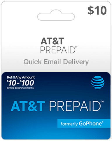 $10 AT&T Prepaid Gift Card