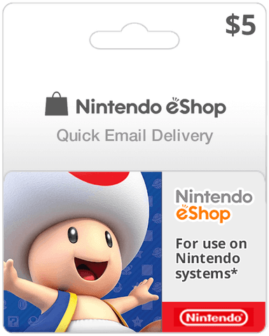 $5 Nintendo eShop (Email Delivery)