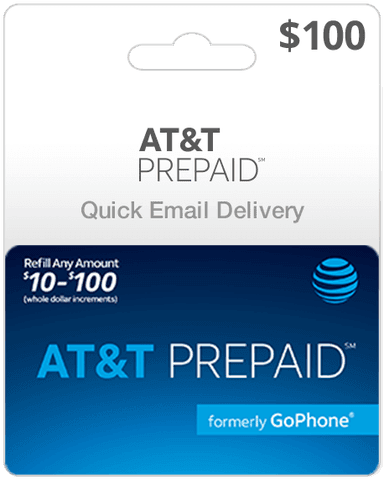 $100 AT&T Prepaid Gift Card