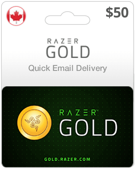 $50 Razer Gold Canada Game Card
