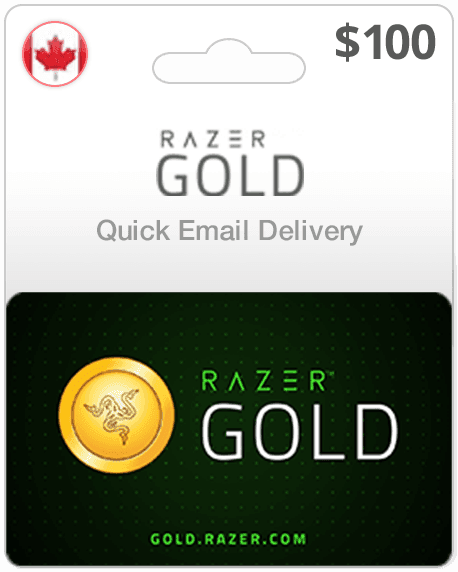 $100 Razer Gold Canada Game Card