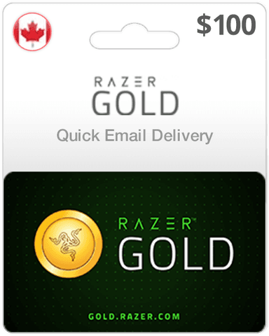 $100 Razer Gold Canada Game Card