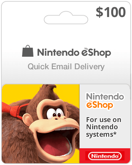 $100 Nintendo eShop (Email Delivery)