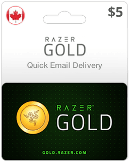 $5 Razer Gold Canada Game Card