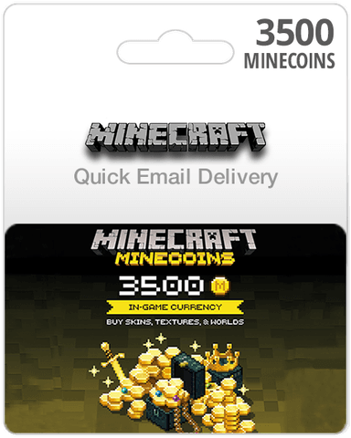 3500 Minecraft Minecoin Card (Email Delivery)