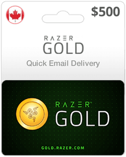 $500 Razer Gold Canada Game Card