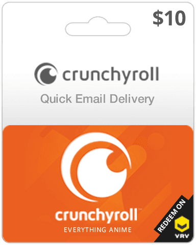 $10 Crunchyroll Gift Card (Email Delivery)