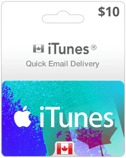 $10 Canada iTunes Gift Card (Email Delivery)