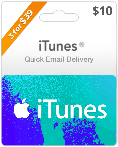 $10 USA iTunes Gift Card (Email Delivery)