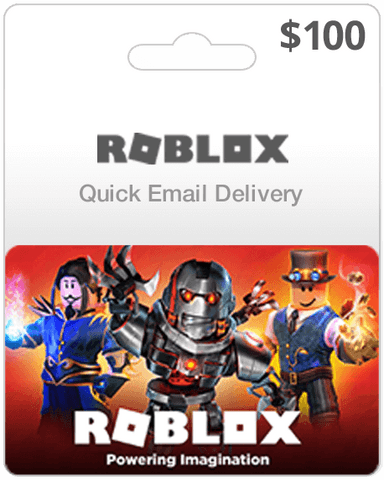 $100 Roblox Gift Card Email Delivery
