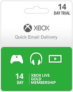 14 Day Trial - Xbox Live Gold Subscription Card (Email Delivery)