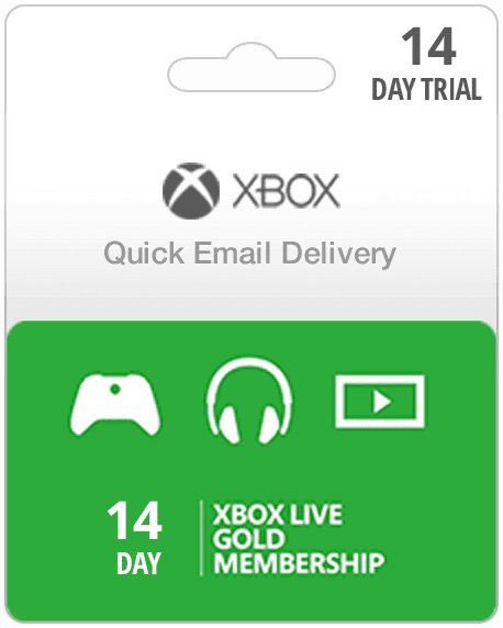 14 Day Trial - Xbox Live Gold Subscription Card (Email Delivery)