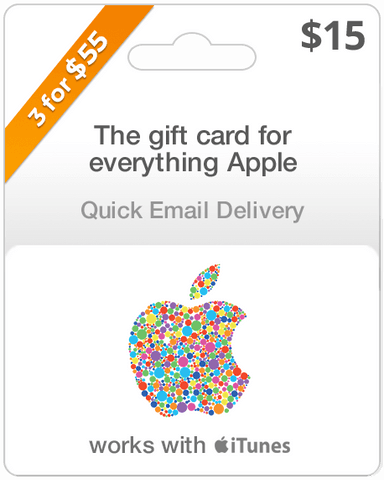 $15 Apple Gift Card - Email Delivery