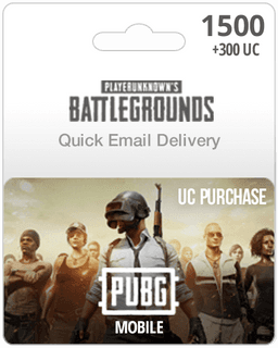 1500UC PUBG Mobile Gift Card - Email Delivery