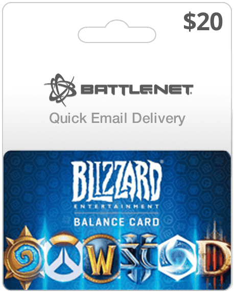 $20 Blizzard Entertainment Gift Card (Email Delivery)