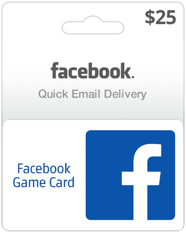 $25 Facebook Gift Card for Games and Apps (Email Delivery)