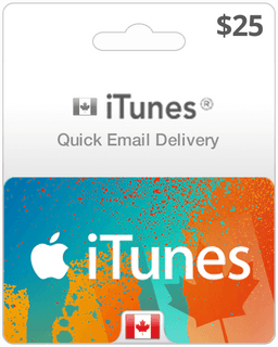 $25 Canada iTunes Gift Card (Email Delivery)
