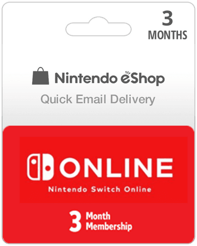 3 Month Nintendo Switch Online Membership