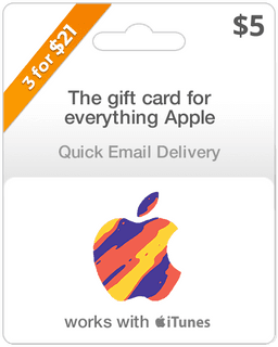 $5 Apple Gift Card - Email Delivery