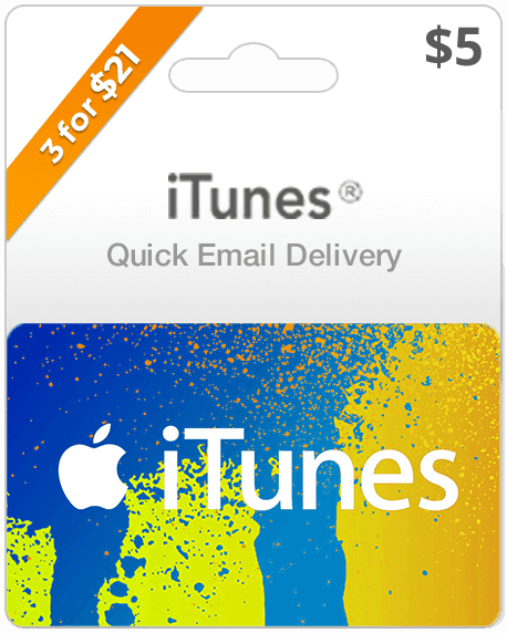 $5 USA iTunes Gift Card (Email Delivery)