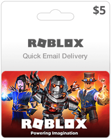 $5 Roblox Gift Card Email Delivery