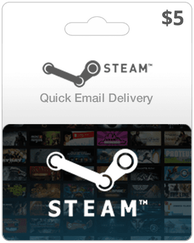 $5 Steam Gift Card (Email Delivery)