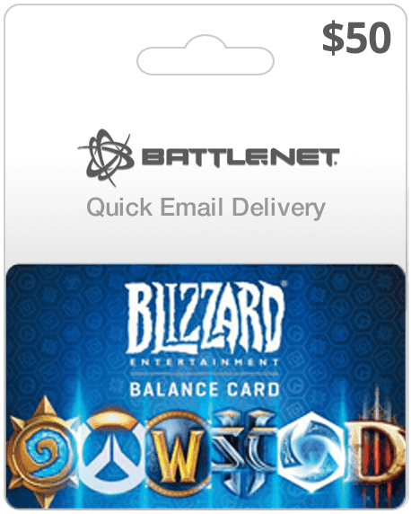 $50 Blizzard Entertainment Gift Card (Email Delivery)