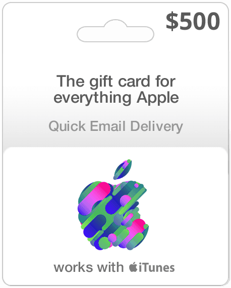 $500 Apple Gift Card - Email Delivery