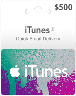 $500 USA iTunes Gift Card (Email Delivery)