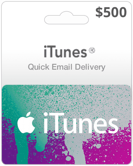 $500 USA iTunes Gift Card (Email Delivery)
