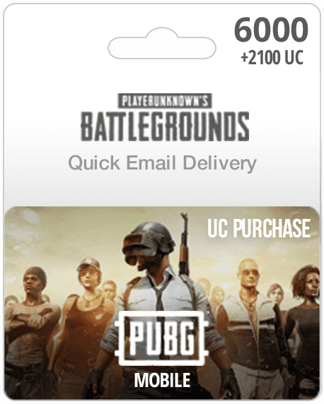 6000UC PUBG Mobile Gift Card - Email Delivery