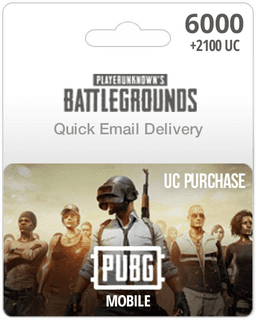 6000UC PUBG Mobile Gift Card - Email Delivery