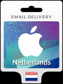 Netherlands iTunes Gift Cards - Email Delivery