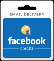 Facebook Credits Gift Cards - Email Delivery