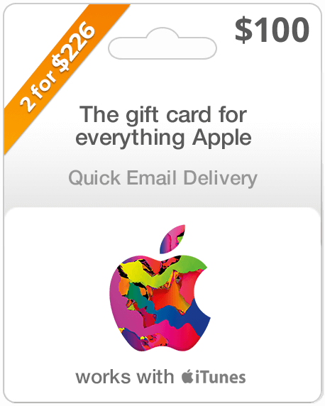 $100 Apple Gift Card (Email Delivery)